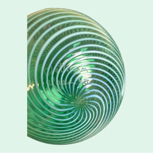 Spiral Swirl Chatham Glass Co. Art Glass Ornament – 1989 Signed Collectible - Picture 4 of 4